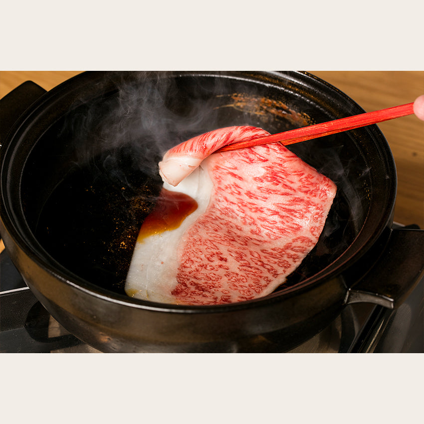 黒毛和牛&岩手県産岩中豚のカジュアルすき焼きセット(3~4人前)