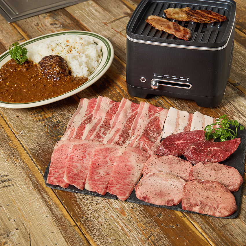 【冷凍】KINTANの焼肉5種と〆のカレーセット