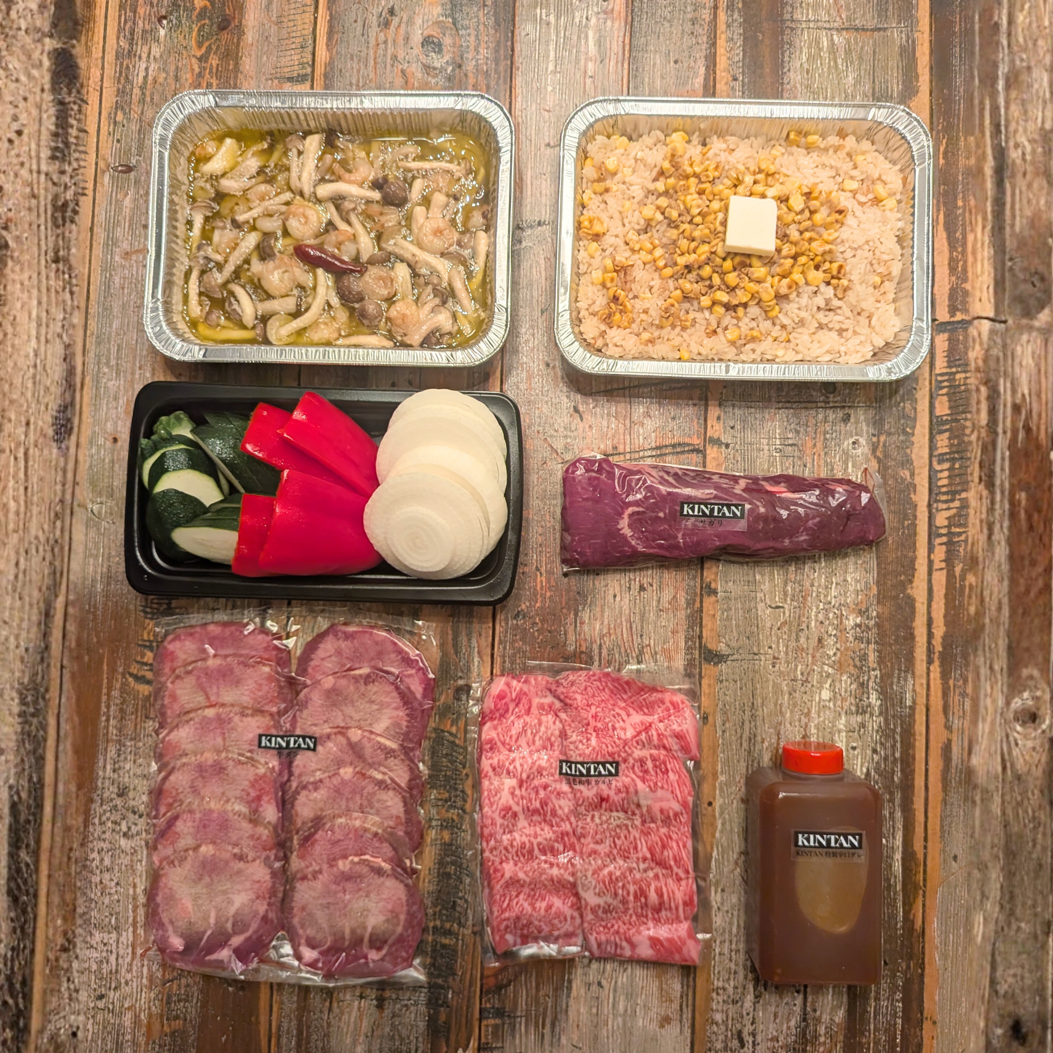 サガリステーキが主役のBBQコンプリートセット(730g)